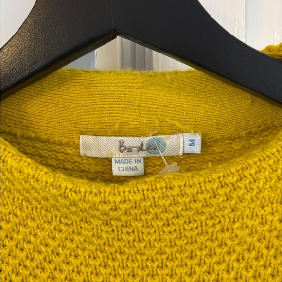 Boden Mustard Crew Neck Sweater wool/cashmere M - Picture 2 of 4